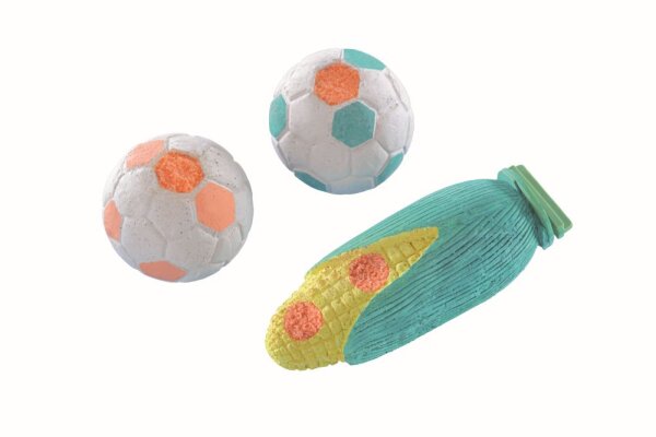 NOBBY  Mineralstein "Fußbälle", 2 x 62 g