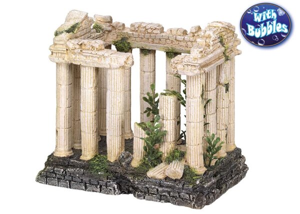 NOBBY Aqua Ornaments "AKROPOLIS" mit Pflanzen, 16 x 10,5 x 14,2cm