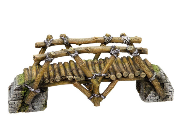 NOBBY Aqua Ornaments "HOLZBRÜCKE", 25,8 x 8 x 10 cm