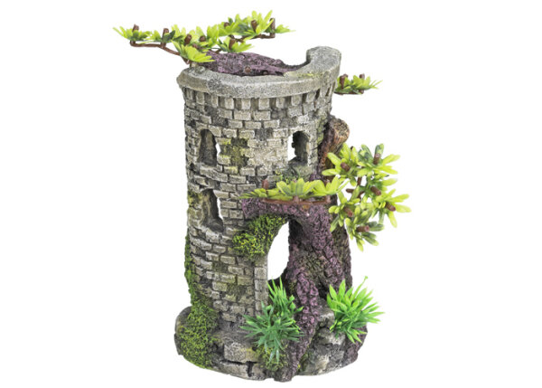 NOBBY Aqua Ornaments "TURM" mit Bonsai, 9 x 10 x 15 cm