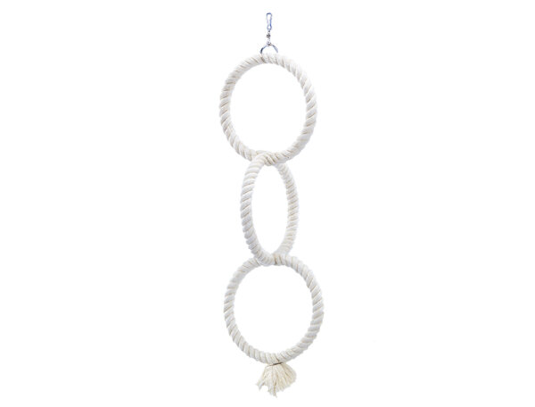 NOBBY Cage Toy, Kletterringe, weiß, Ø 72 / Ø 24 cm