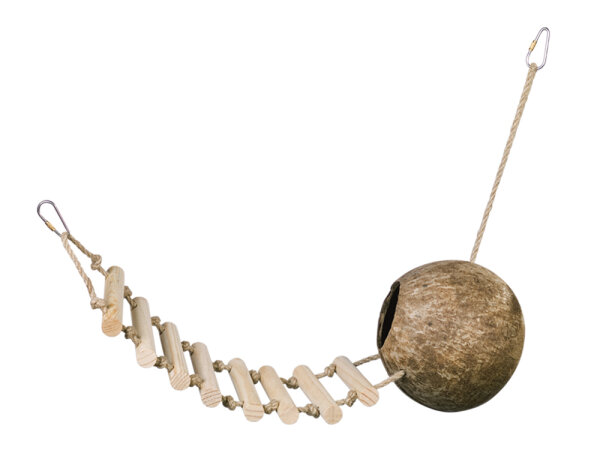 NOBBY Kokosnuss-Haus mit Leiter, 65 cm