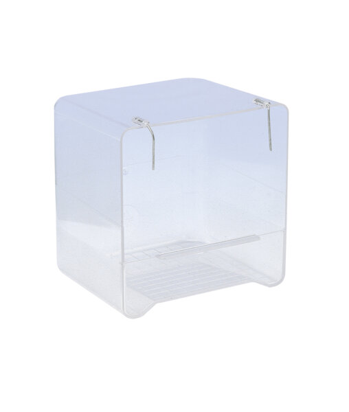 NOBBY Badehaus mit Drahtbügel, weiß, 13 x 11 x 13 cm