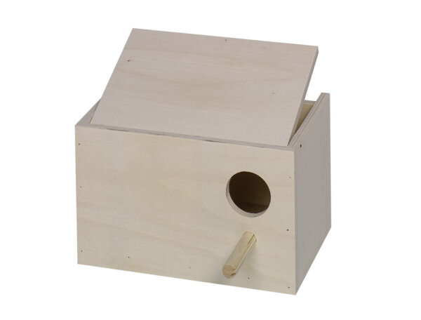 NOBBY Wellensittich Nistkasten, Loch rechts, 22 x 16 x 14 cm