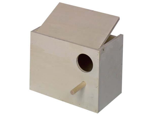 NOBBY Wellensittich Nistkasten, Loch rechts, 22 x 16 x 17 cm