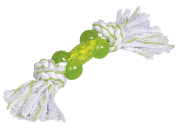 NOBBY TPR Knochen mit Seil, 27 cm