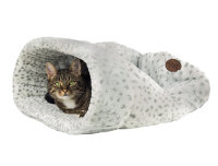 NOBBY Kuschelsack "ALANIS", leopard grau, Ø 45 cm