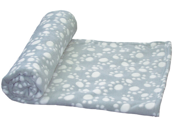 NOBBY Fleece Plaid "EMMI" Classic, 50 x 75 cm, grau