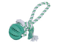 NOBBY Vollgummi Ball mit Seil "DENTAL LINE",...