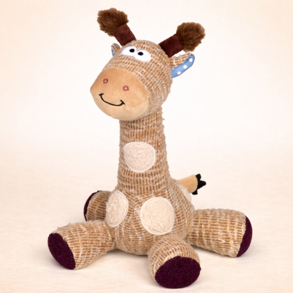 NOBBY Hundespielzeug Plüsch Giraffe mit Squeaker, 33 cm