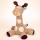 NOBBY Hundespielzeug Plüsch Giraffe mit Squeaker, 33 cm