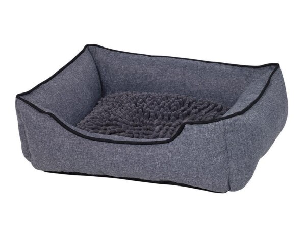 NOBBY Komfortbett eckig Classic "Moppy", grau, 60 x 50 x 18 cm