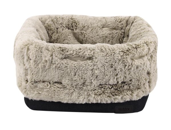 NOBBY Komfortbett/-tasche "ENDA", schwarz/beige, 45 x 45 x 40/20 cm