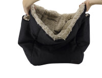 NOBBY Komfortbett/-tasche "ENDA", schwarz/beige, 45 x 45 x 40/20 cm