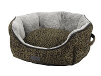 NOBBY Komfort Bett oval "LEO", leopard braun,...