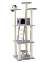 NOBBY Kratzbaum "SULTAN", grau, 197 cm hoch