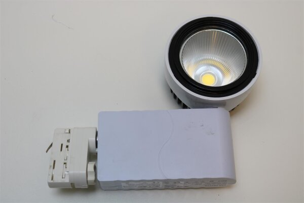 30W LED Euro Track Light COB - Bridgelux Chip 4000K