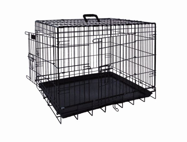 NOBBY Transportkäfig faltbar, schwarz
