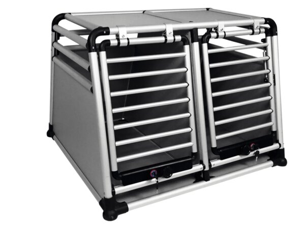 NOBBY Aluminium Autotransportbox doppelt "ROUND CORNER"