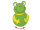 NOBBY Latex Frosch, 12 cm