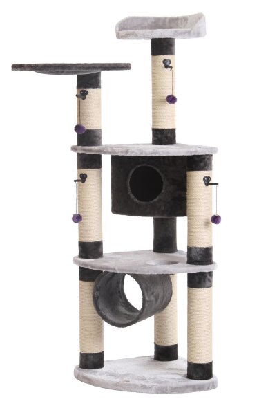 NOBBY Kratzbaum "SANTOS Plus", grau/anthrazit, 168 cm hoch