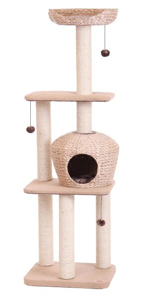 NOBBY Kratzbaum "NANUK", hellbraun, 156 cm hoch