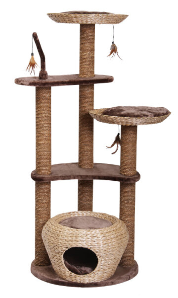 NOBBY Kratzbaum "ESTACA", braun, 60 x 60 x 141 cm