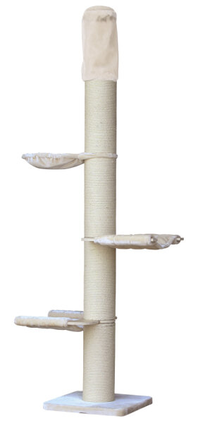 NOBBY Kratzbaum "KALIN", beige, 60 x 60 x 235 - 265 cm