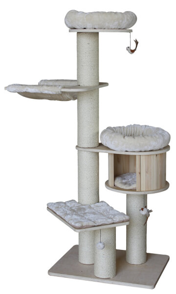 NOBBY Kratzbaum "ODUN", beige, 176 cm hoch