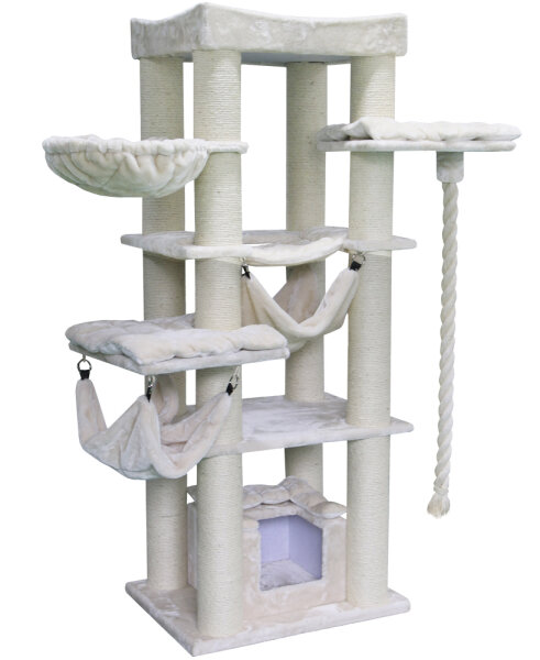 NOBBY Kratzbaum "RUBI", cream, 197 cm hoch