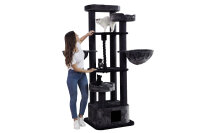 NOBBY Kratzbaum "MUSAN", schwarz/grau, 203 cm hoch