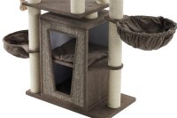 NOBBY Kratzbaum "HITAL", braun Leinenoptik, 157 cm