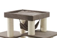 NOBBY Kratzbaum "HITAL", braun Leinenoptik, 157 cm