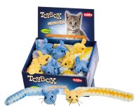 NOBBY  Plüsch Maus, gelb od. blau, 30 cm