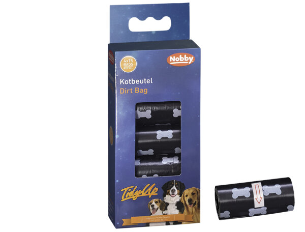 NOBBY TidyUp Kotbeutel mit Knochendruck, 4 Rollen
