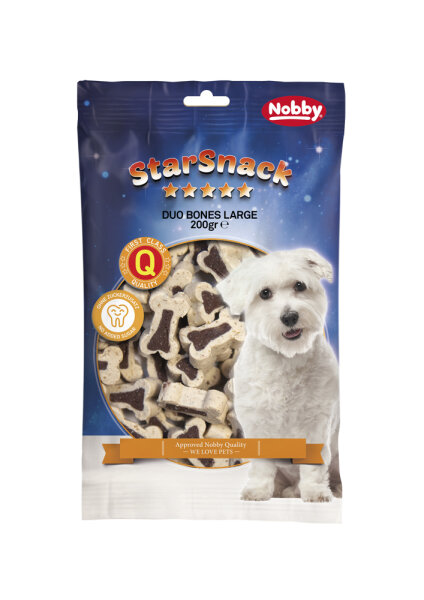 Hunde - Leckerli NOBBY StarSnack "Duo Bones Large Lamb & Rice", 200 g
