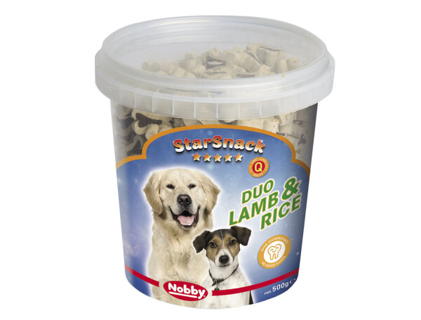 Hunde - Leckerli NOBBY StarSnack "Duo Lamb & Rice", 500 g