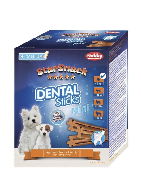Hunde - Kauartikel NOBBY StarSnack "Dental Sticks", mini