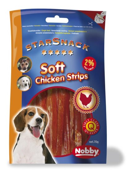 Hunde - Snacks NOBBY StarSnack Soft Chicken Strip, 70 g