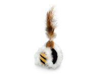 NOBBY Plüsch Ball mit Federn, Ø 5 cm