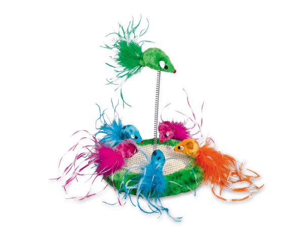 NOBBY  Katzenspielplatz, bunt, Ø 19 x 24 cm