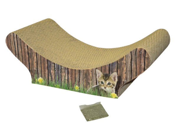 NOBBY Kratzbrett aus Karton "Wave", 47 x 21 x 17 cm