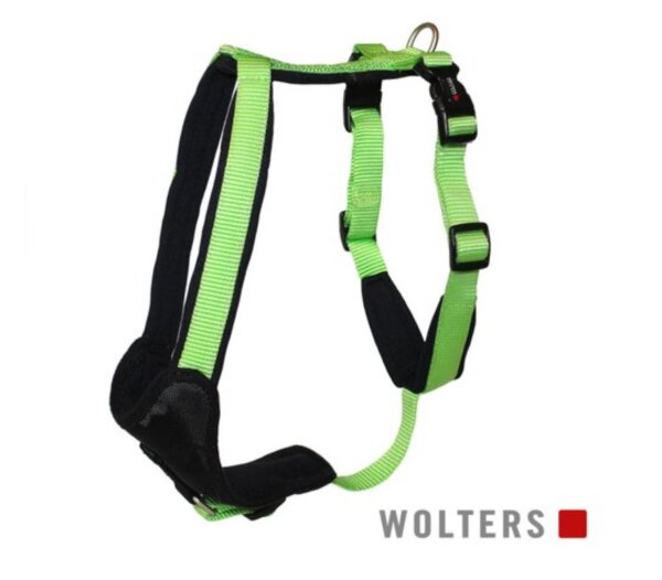 WOLTERS Geschirr Professional Comfort Kiwi/Schwarz 60-70 cm x 30mm