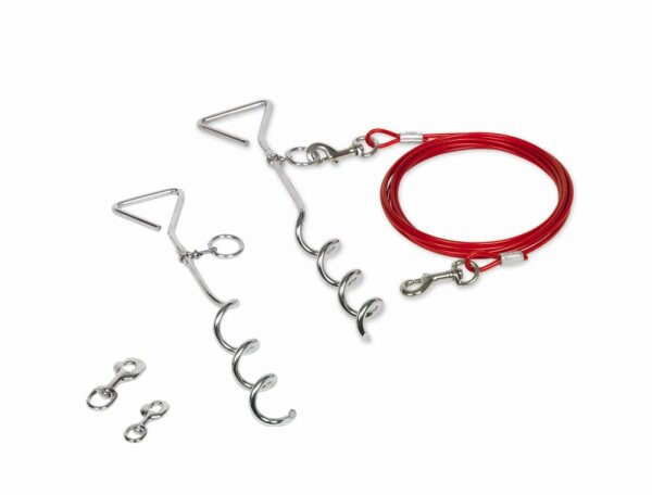 NOBBY Anlegepflock mit Leine, 40 cm