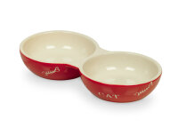 NOBBY Katzen Keramik Doppelnapf "CAT", 22 x...