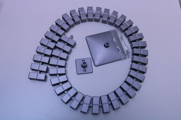 Vertikale Kabelführung 40 Kettenglieder Farbe Silber