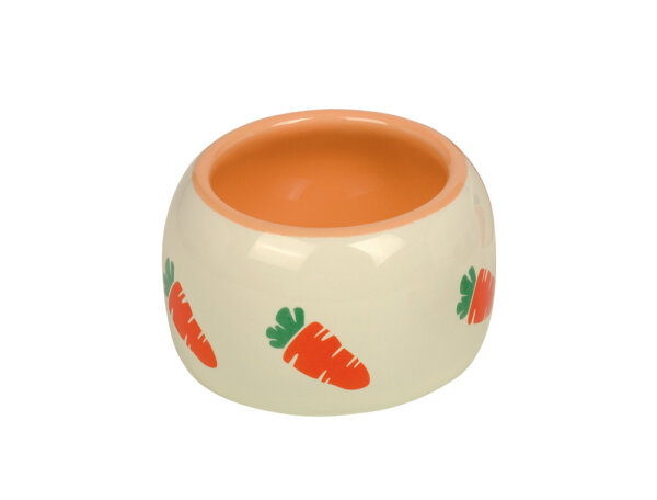 NOBBY  Keramik Futtertrog "CARROT", orange, S, Ø 8 cm