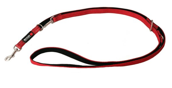 WOLTERS Führleine Soft & Safe reflektierend cayennet/schwarz 200 cm x 25 mm