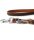 DAS LEDERBAND Verstelbare Hundeleine Roma mocca/cognac 200 cm x 14 mm