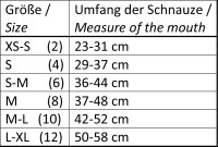 NOBBY Leder Maulkorb, schwarz